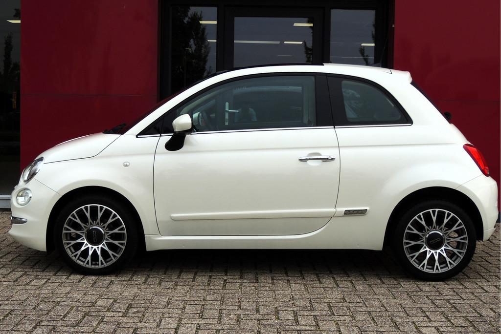 Fiat 500 TwinAir Turbo Lounge 81PK | 16" velgen | Navigatie, Voorwielaandrijving, Stof, Gebruikt, Origineel Nederlands