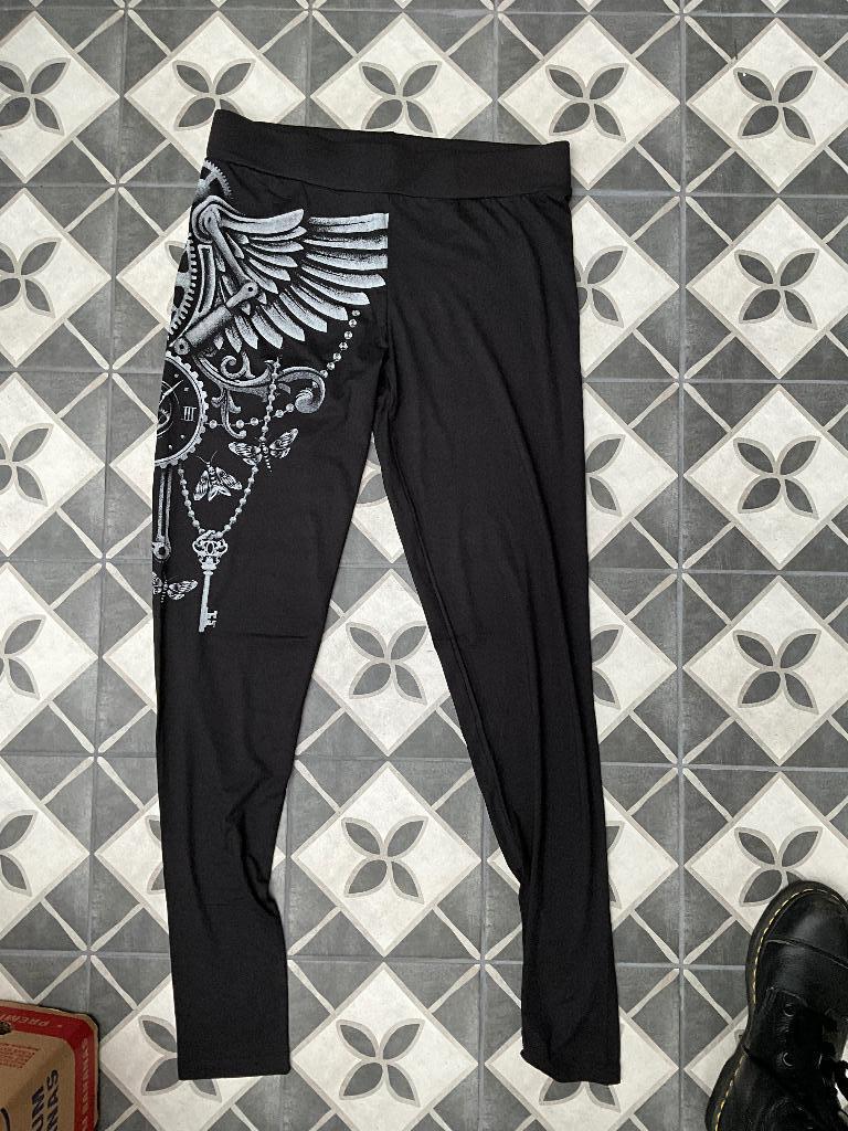 Gave legging Merk Gothicana Maat XXL Zie foto Nieuw, Legging, Zwart, Gave legging Merk Gothicana Maat XXL Zie foto Nieuw, Nieuw