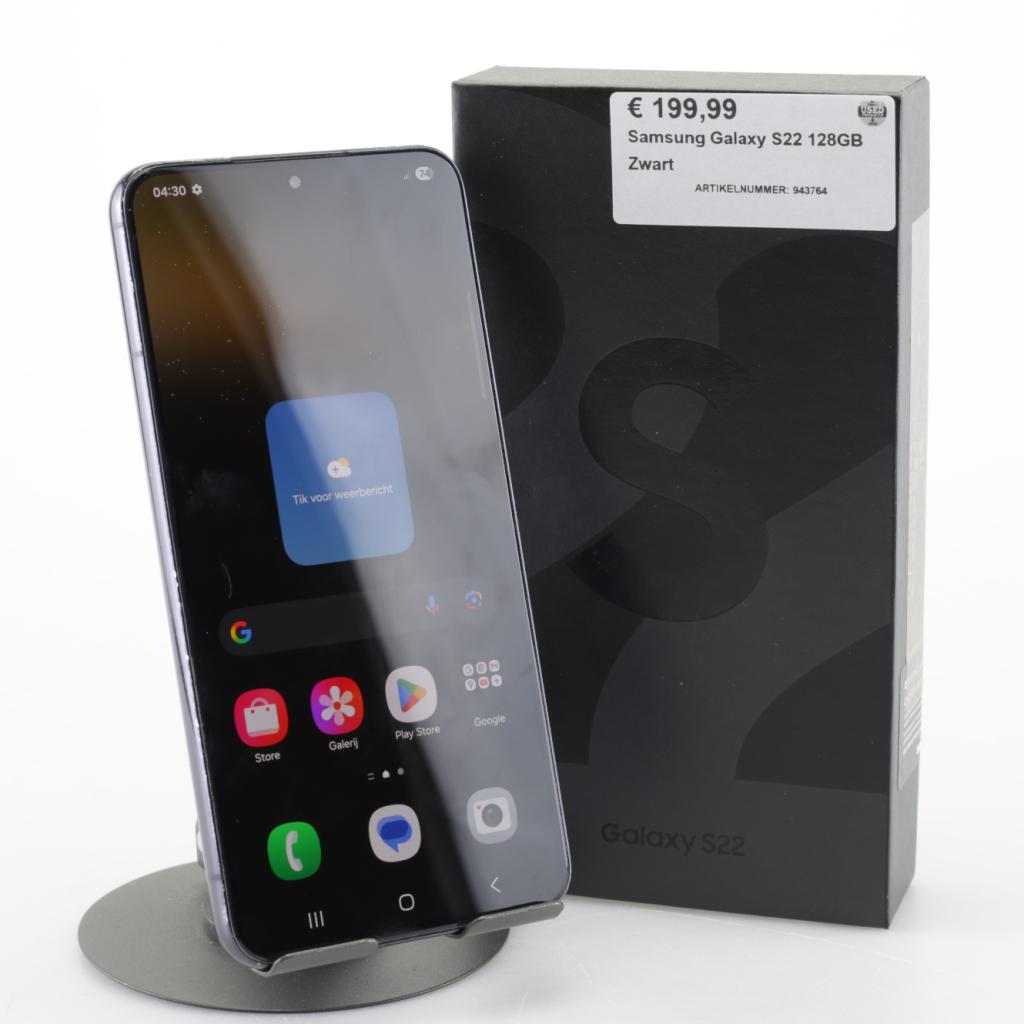 Samsung Galaxy S22 128GB Zwart, Telecommunicatie, Mobiele telefoons | Samsung, Samsung, Zo goed als nieuw, Support@Samsung.com