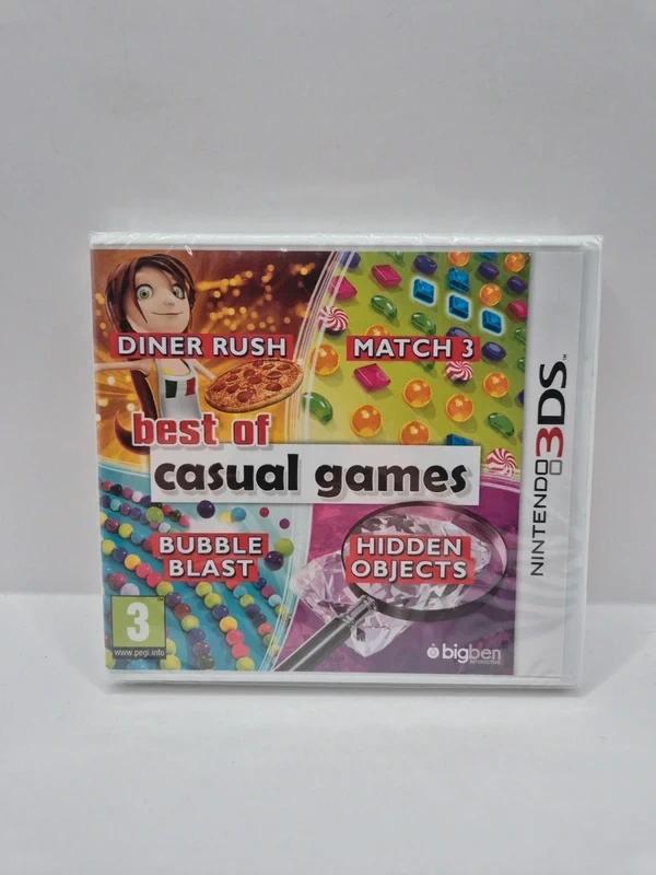 Best of Casual Games Nintendo 3DS NEW!, 11-1 Hokotate-cho, Kamitoba, Minami-ku, Kyoto 601-8501, Japan, Puzzel en Educatief, 1 speler