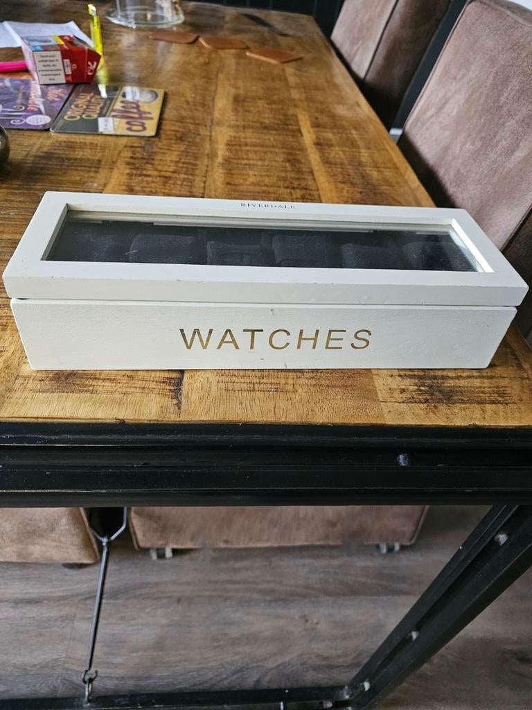 Riverdale horloge bewaar doos, Ophalen, Zo goed als nieuw, Hout