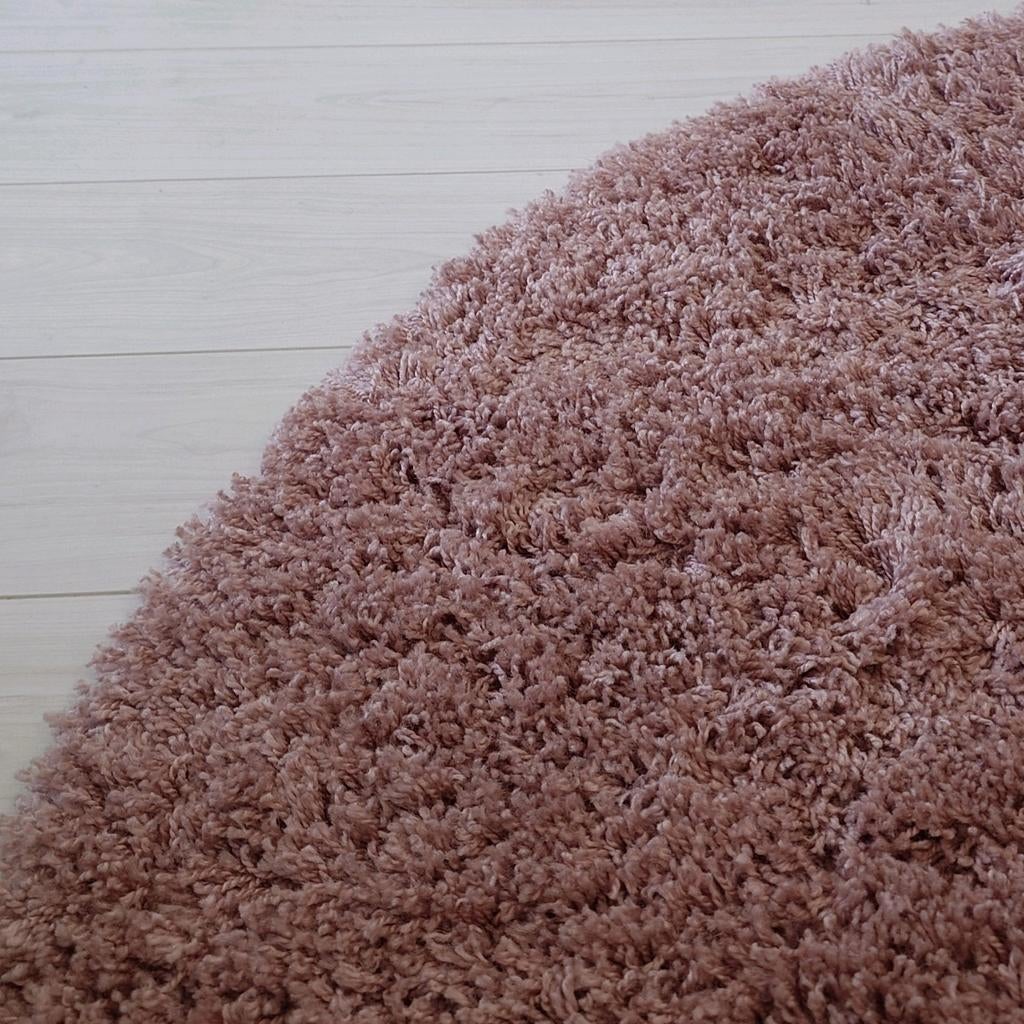 Rond vloerkleed oud roze  groot en diameter 190 cm, Huis en Inrichting, Stoffering | Tapijten en Kleden, Ophalen, Gebruikt, Overige kleuren