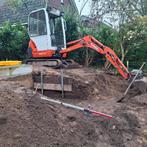 Te huur minigraver met machinist