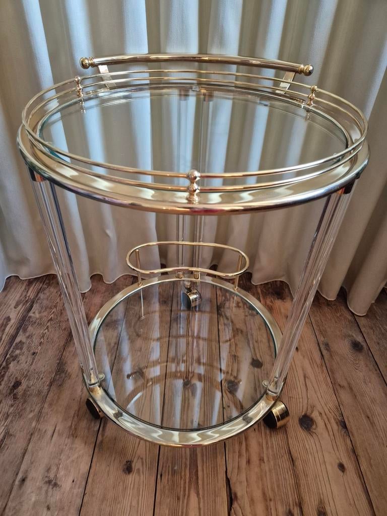 Orsenigo ronde vintage bar trolley tafel, Ophalen of Verzenden, Gebruikt