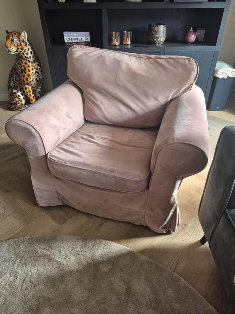 Ikea ektorp stoel / fauteuil gratis!, Ophalen, Gebruikt, Klassiek, Comfortabel, 75 tot 100 cm