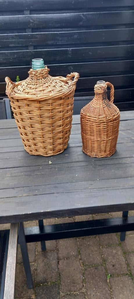 Wijn manden, Ophalen, Rond, Riet