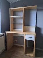 Kinderbureau met opbouw - Licht beuken met wit, Ophalen of Verzenden, Gebruikt, Bureau