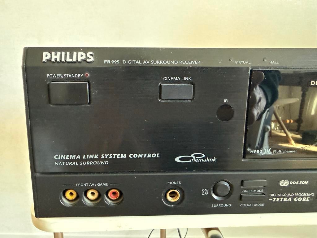 Philips FR995 Digital AV Surround Receiver, Ophalen of Verzenden, Gebruikt, Overige systemen, 60 tot 120 watt