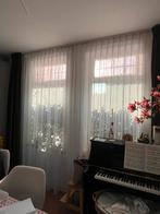 Transparante gordijnen met vlinderplooi., Huis en Inrichting, Stoffering | Gordijnen en Lamellen, 200 cm of meer, Wit, Ophalen of Verzenden