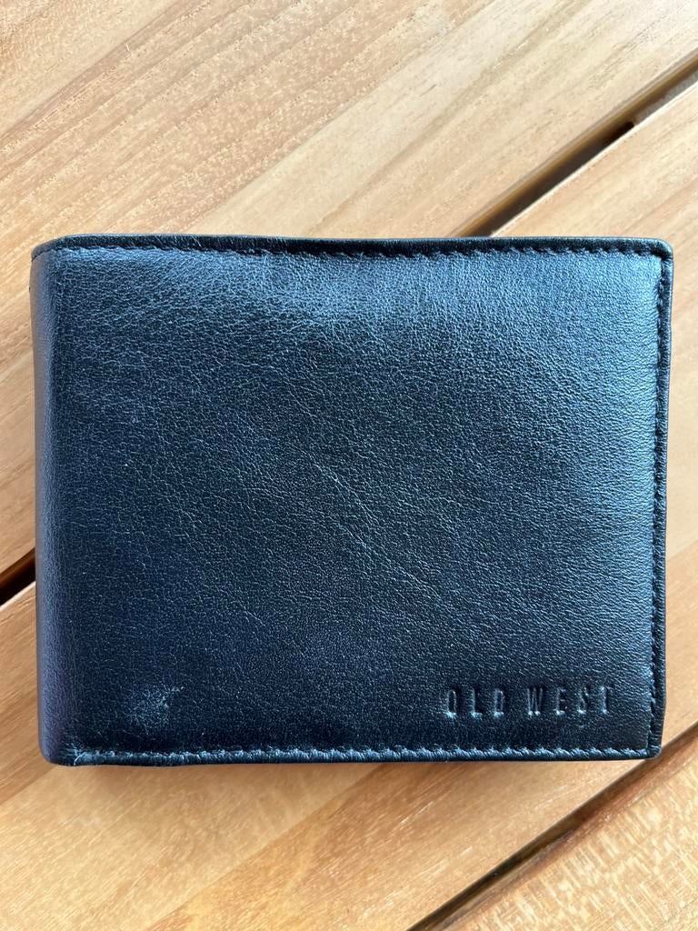 Echt leren portemonnee, Sieraden, Tassen en Uiterlijk, Portemonnees, Ophalen, Nieuw, Zwart