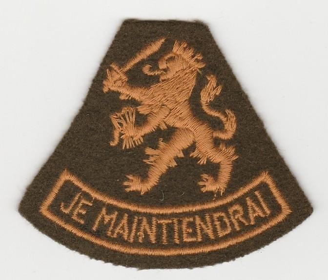 Embleem Nederlandse Leeuw, Je Maintiendrai,, Verzamelen, Verzenden, Landmacht, Nederland, Embleem of Badge