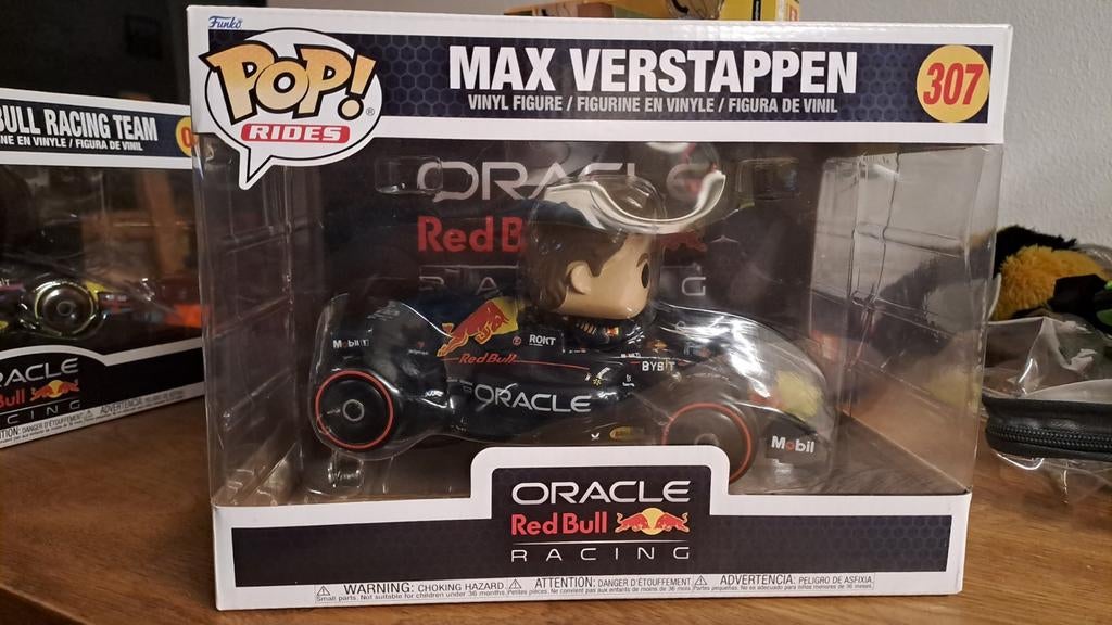 Funko Pop! Rides 307 Max Verstappen Red Bull Racing., Ophalen of Verzenden, Zo goed als nieuw