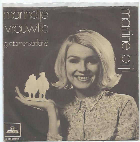 Martine Bijl- Mannetje Vrouwtje, Cd's en Dvd's, Vinyl | Nederlandstalig, Verzenden, Zo goed als nieuw, 7 inch, Levenslied of Smartlap