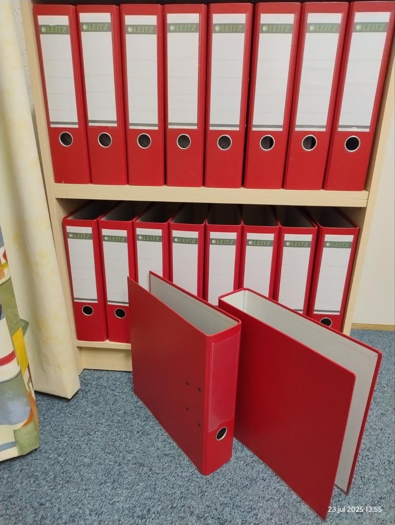 18 x Ordner van Leitz 8 cm.  Bijna nieuw., Ophalen of Verzenden, Nieuw