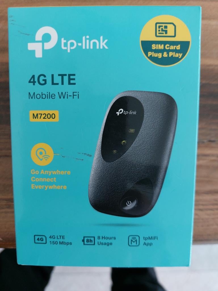 TP-Link M7200 4G LTE Mobiele Wi-Fi Router (MiFi), Computers en Software, Routers en Modems, Ophalen of Verzenden, Zo goed als nieuw