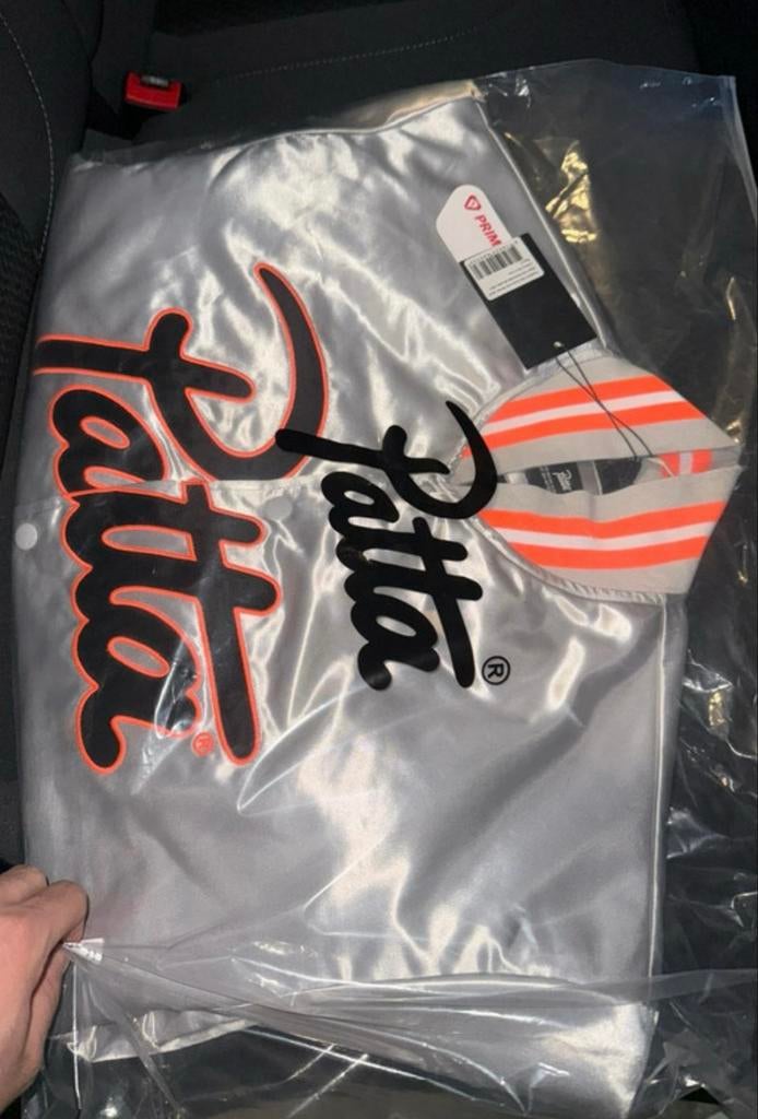 Patta Satin Bomberjack - Maat L - Nieuw met labels, Ophalen of Verzenden, Nieuw, Maat 52/54 (L), Grijs