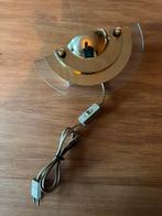 Vintage Wandlamp Dijkstra Kappa - Glas & Messing, Ophalen of Verzenden, Gebruikt, Glas