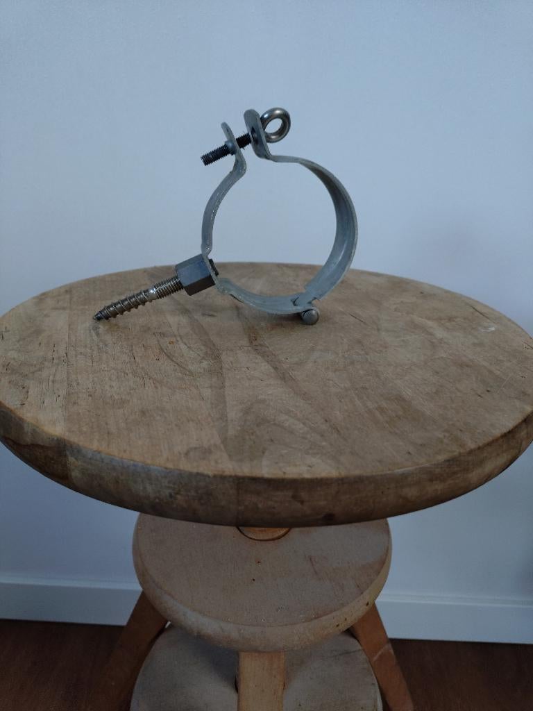 Bevestigingsbeugel zinken regenpijp 80mm met schroefstift, Doe-het-zelf en Verbouw, Buizen en Afvoer, Afvoer, Nieuw, Ophalen of Verzenden