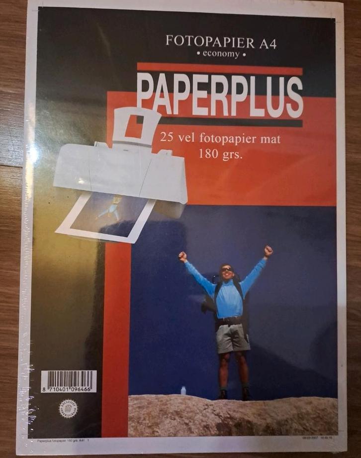 Paperplus fotopapier A4 mat 180 grs 25 vel ruilen voor cola, Audio, Tv en Foto, Fotografie | Fotopapier, Nieuw, Ophalen