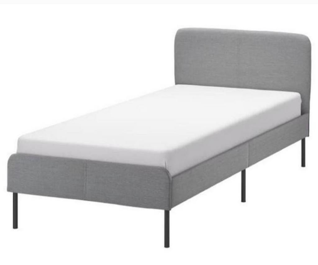 Ikea bed Slattum 90x200, Huis en Inrichting, Slaapkamer | Boxsprings, Ophalen, Zo goed als nieuw, Eenpersoons, 90 cm