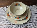 Porseleinen dejeuner bord kop schotel, Ophalen of Verzenden
