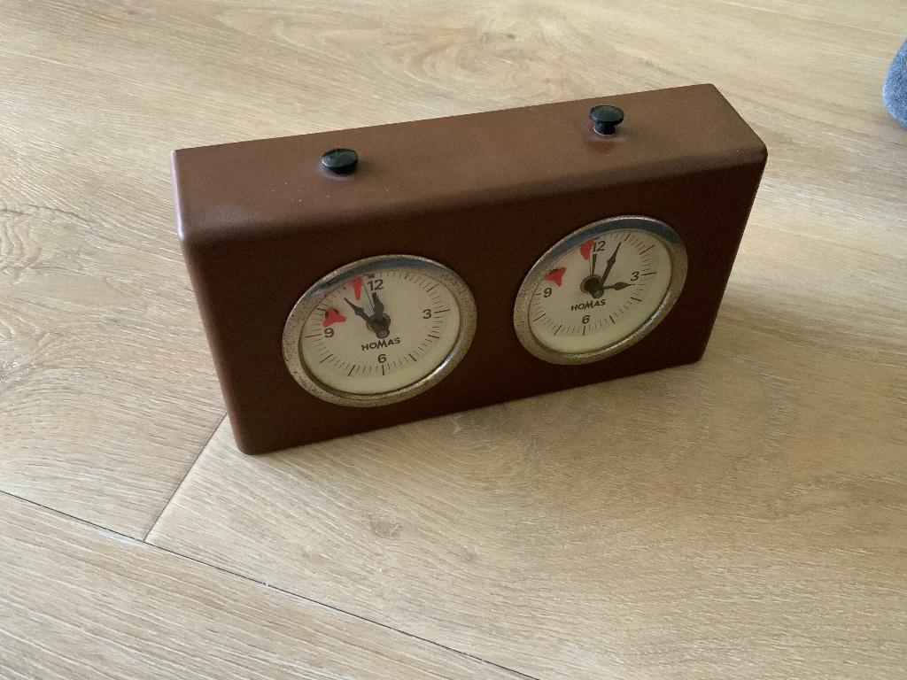 Homas schaakklok, Een of twee spelers, Ophalen of Verzenden, Gebruikt