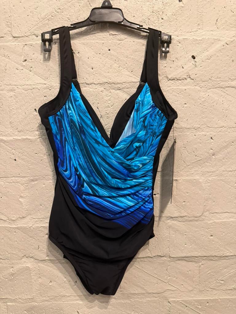 Miraclesuit badpak 40/ L NIEUW!! Nu €55,-, Kleding | Dames, Badmode en Zwemkleding, Ophalen of Verzenden, Nieuw, Blauw, Badpak