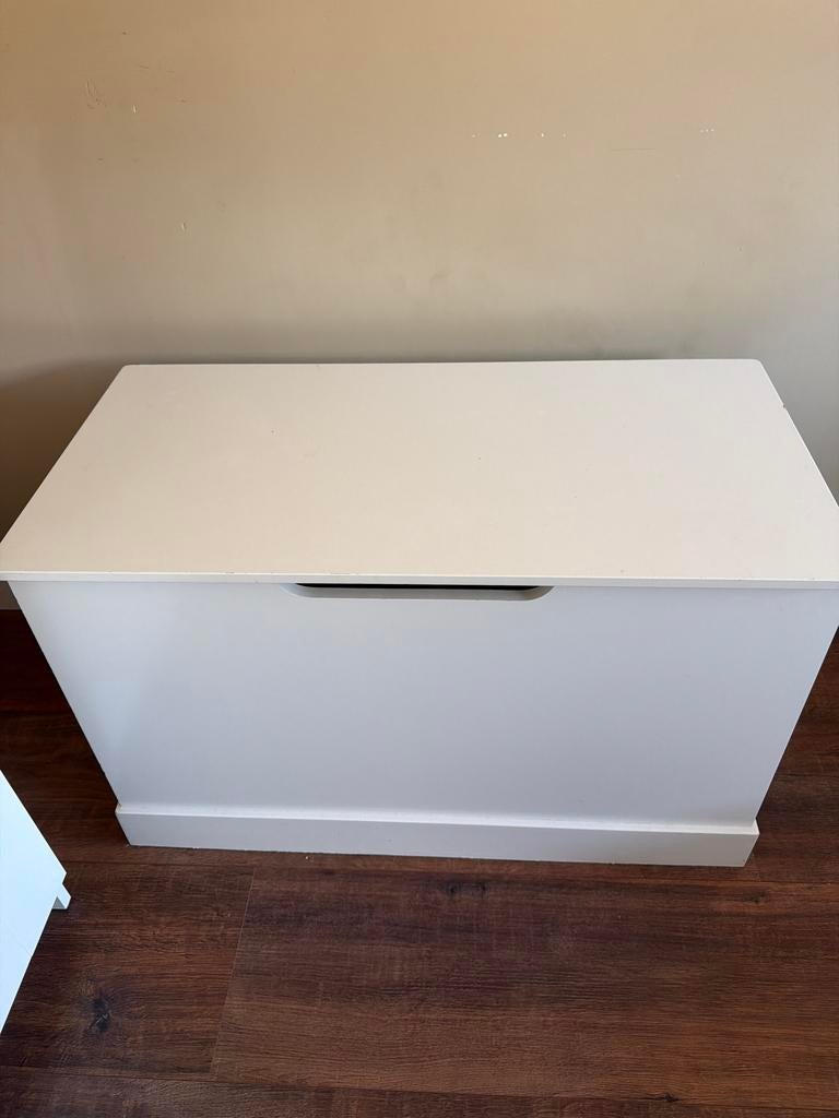 Witte speelgoedkist, Huis en Inrichting, Woonaccessoires | Kisten, Ophalen, Gebruikt, 50 tot 100 cm, 75 tot 100 cm