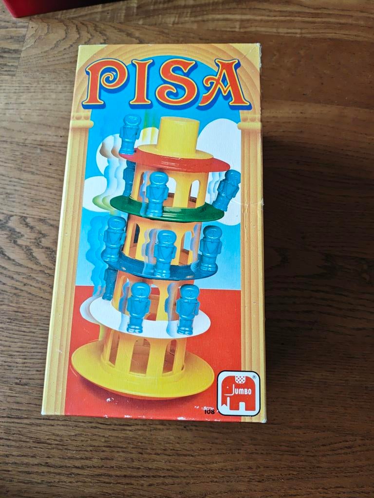De toren van Pisa gezelschapsspel, Hobby en Vrije tijd, Gezelschapsspellen | Bordspellen, Ophalen of Verzenden, Gebruikt, Jumbo