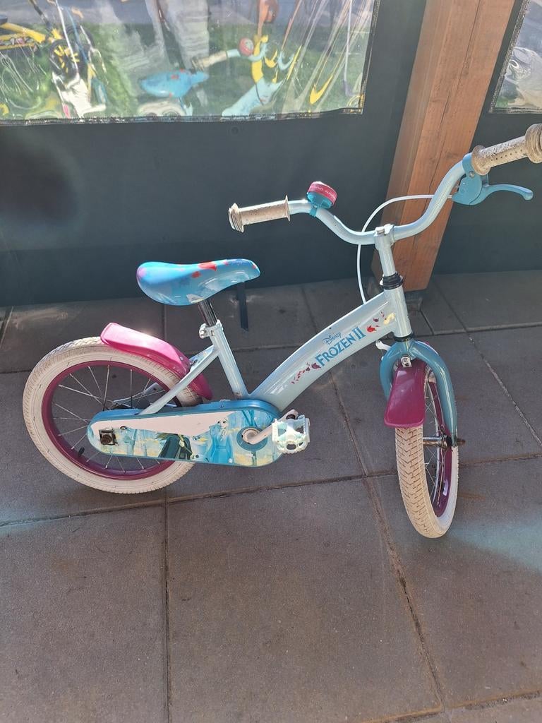 Frozen kinderfiets 16 inch, Ophalen