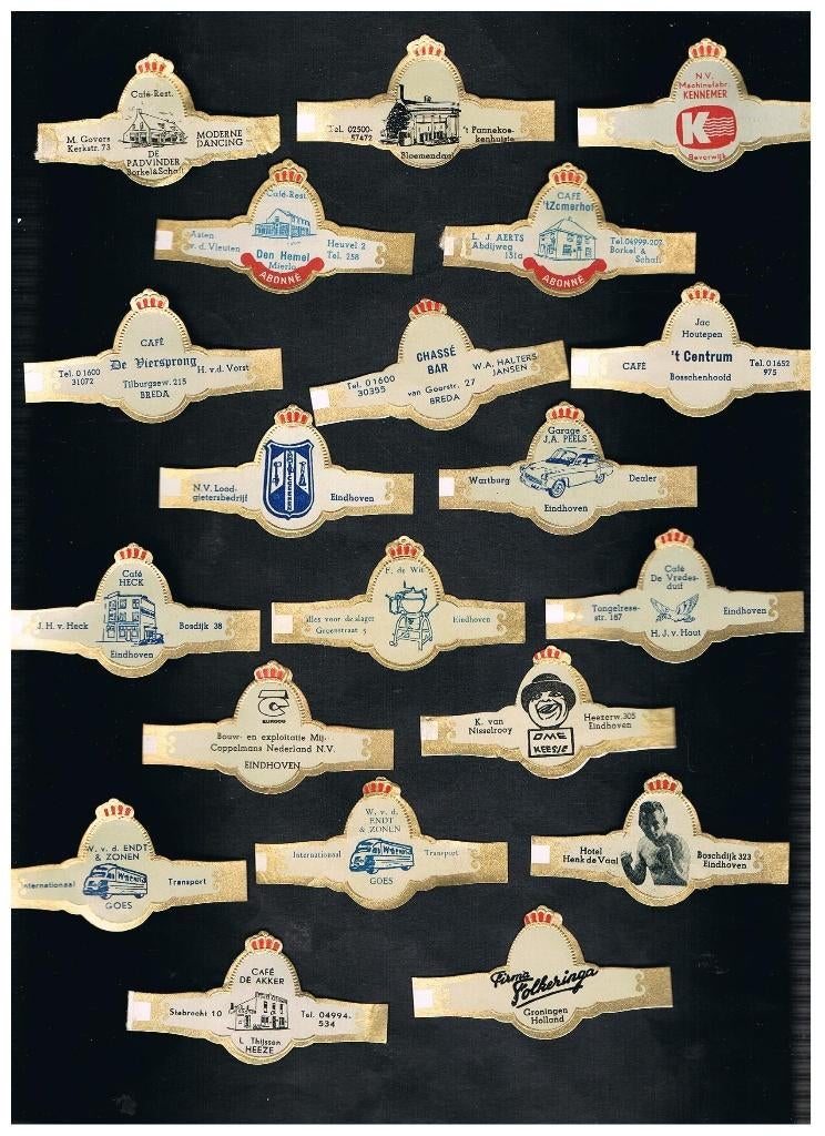 SIGARENBANDEN ABONNE RECLAME, Verzenden, Zo goed als nieuw, Sigarenbandjes