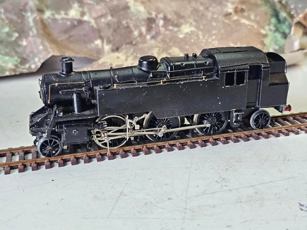 Modeltrein Ho uit messing, stoomlokomotief, Ophalen of Verzenden, Gelijkstroom, Wagon, Roco