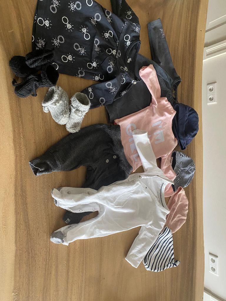 Baby kleding set meisjes maat 50, Kinderen en Baby's, Babykleding | Maat 50, Ophalen of Verzenden, Zo goed als nieuw, Meisje, Overige typen