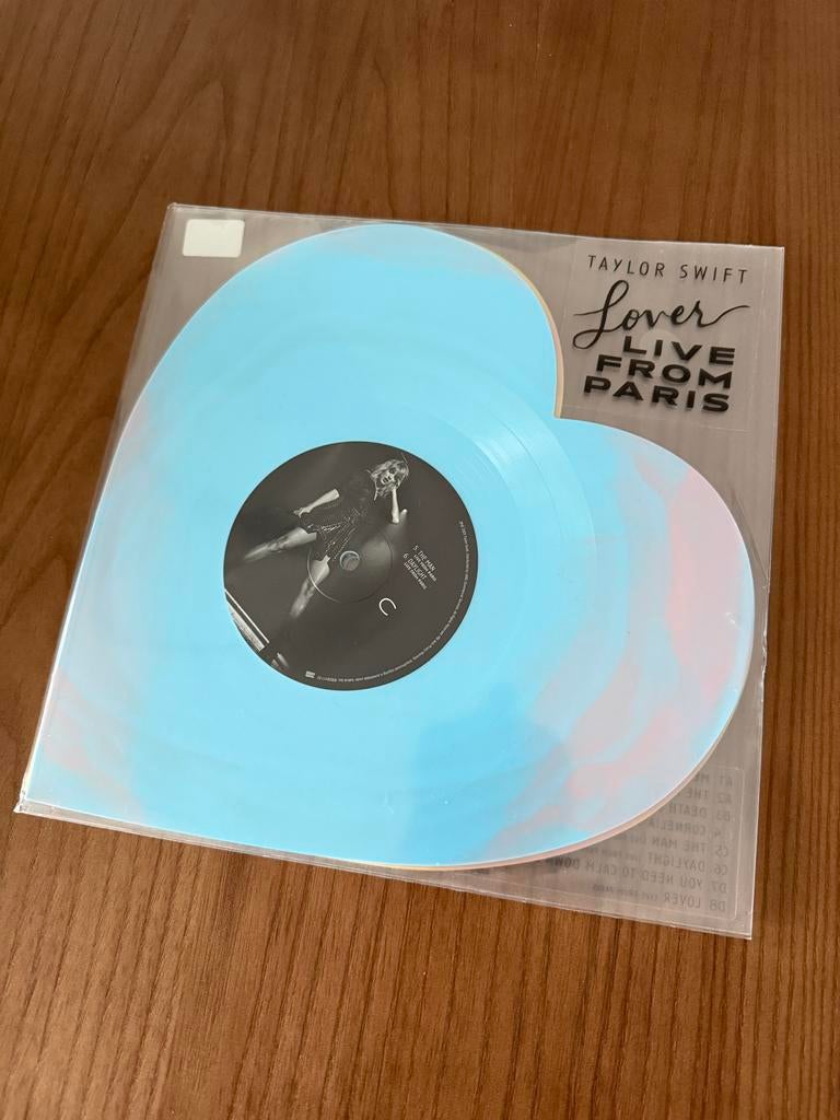 Taylor Swift - Lover Live From Paris hartvormige vinyls, Cd's en Dvd's, Vinyl | Pop, Ophalen of Verzenden, 2000 tot heden, Zo goed als nieuw