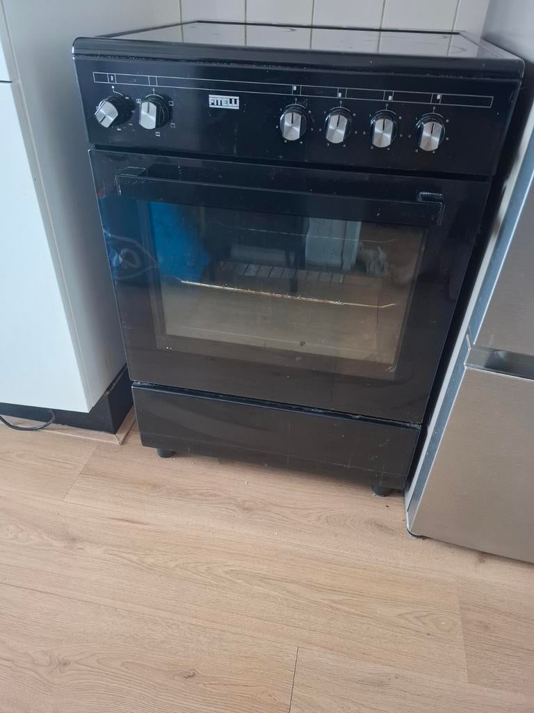Elektrisch gasfornuis met hete lucht oven, Hete lucht, Gas, Vrijstaand, 85 tot 90 cm