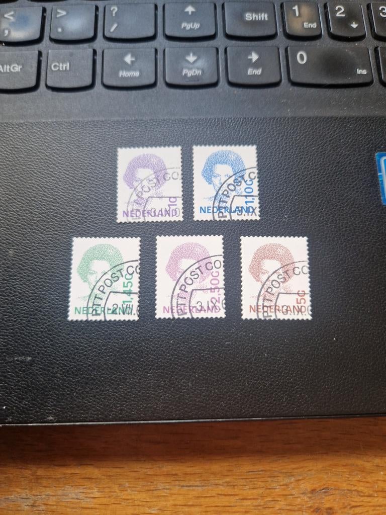 nederland gestempeld 2001 nrs 1491c 1492c 1495c 1499c 1501c, Ophalen of Verzenden, Na 1940, Gestempeld