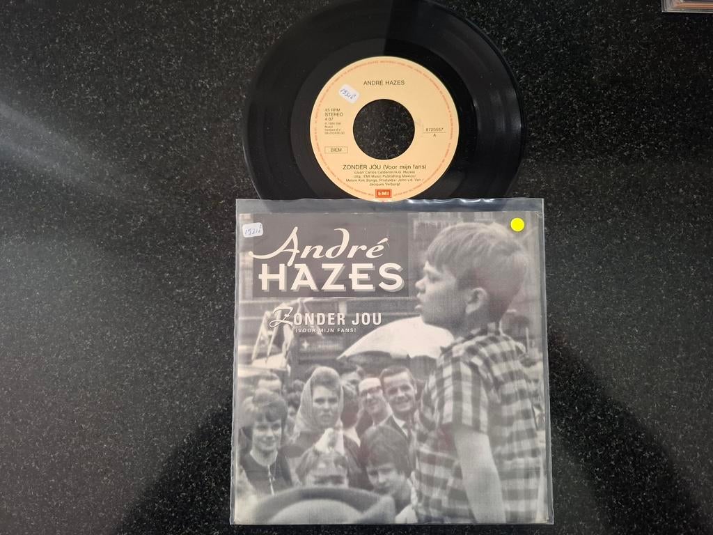Andre Hazes - With these hands / Zonder jou, Ophalen of Verzenden, Gebruikt, 7 inch, Levenslied of Smartlap