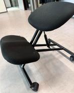 Ergonomische kniestoel - Zwart - Gebruikt, Huis en Inrichting, Gebruikt, Zwart, Ophalen of Verzenden, Bureaustoel
