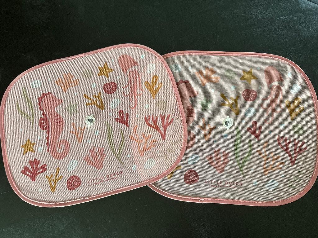 Little Dutch zonnescherm auto 2x, Auto diversen, Ophalen, Zo goed als nieuw