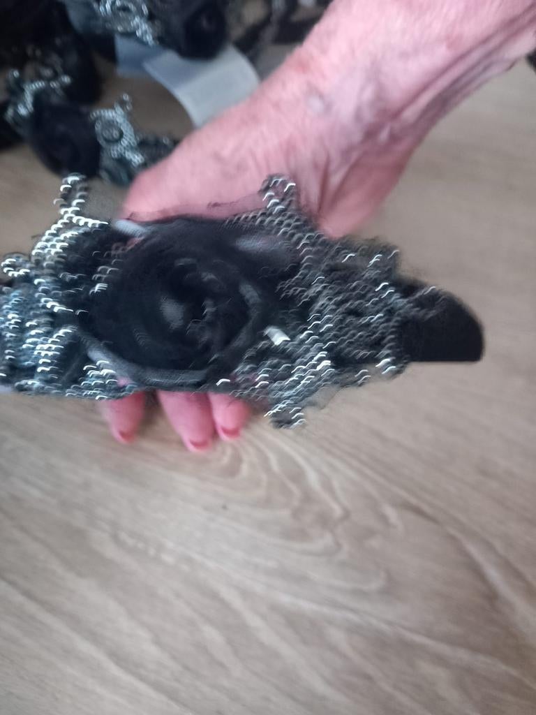 44 diadeem zwart/zilver, Ophalen