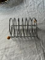 Vintage RVS toastrek spiraaldesign met houten details inox, Ophalen, Overige materialen, Overige stijlen, Overige typen