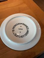 Uniek porseleinen bord Bakker van der Sluys Rotterdam 1920, Ophalen of Verzenden