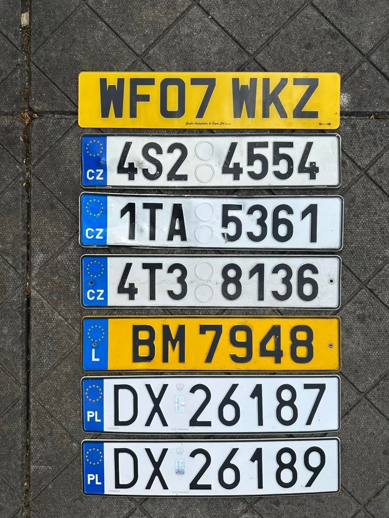 Te koop nummerborden uit Europese landen, Verzamelen, Ophalen of Verzenden, Gebruikt