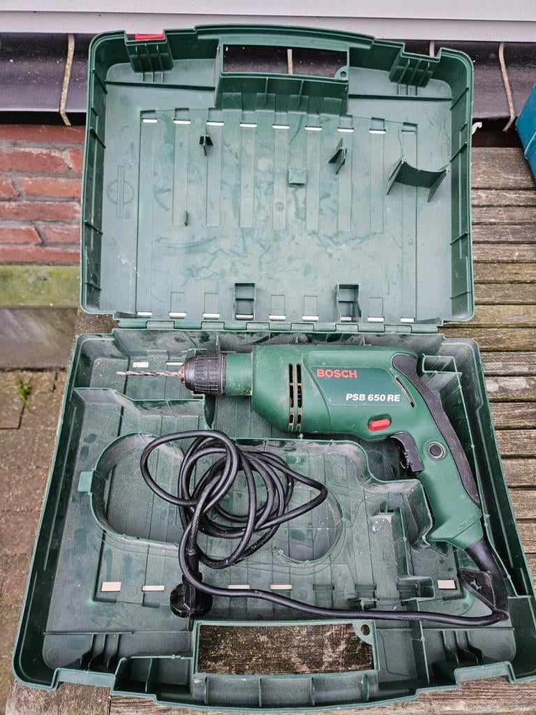 GROOT PAKKET oa Bosch PSB 650 RE Klop boormachine schuur 💫, Boormachine, Ophalen of Verzenden, Klopboormechanisme, Gebruikt