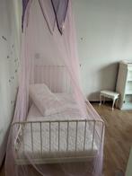 Te koop Minnen meegroeibed plus toebehoren, Ophalen, Zo goed als nieuw, Eenpersoons, Metaal