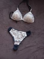 Ibiza style bikini pailletten mt36 1xgedragen geldop mierlo, Ophalen of Verzenden, Zwart