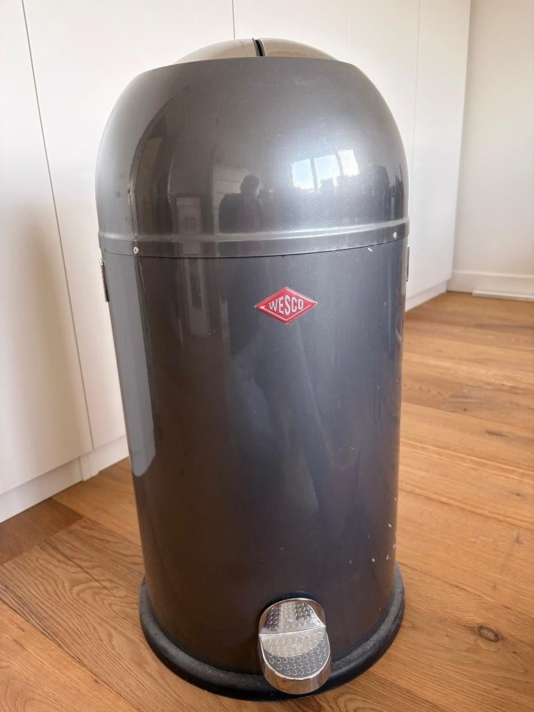 Pedaalemmer Wesco Kickmaster 33 liter Grafiet, Ophalen, Gebruikt, Met pedaal, 50 tot 75 cm