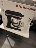KitchenAid Artisan 6,6L vulkaanzwart +pasta set+food grinder, 4 liter of meer, Ophalen of Verzenden, Zo goed als nieuw, 3 snelheden of meer