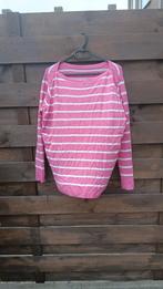 Dames Trui xl roze witte gestreept, Ophalen of Verzenden, Gedragen, Maat 46/48 (XL) of groter, Roze