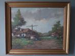 Harry Koolen (1904-1985) - Boerderij met waterput - 1950, Antiek en Kunst, Ophalen of Verzenden